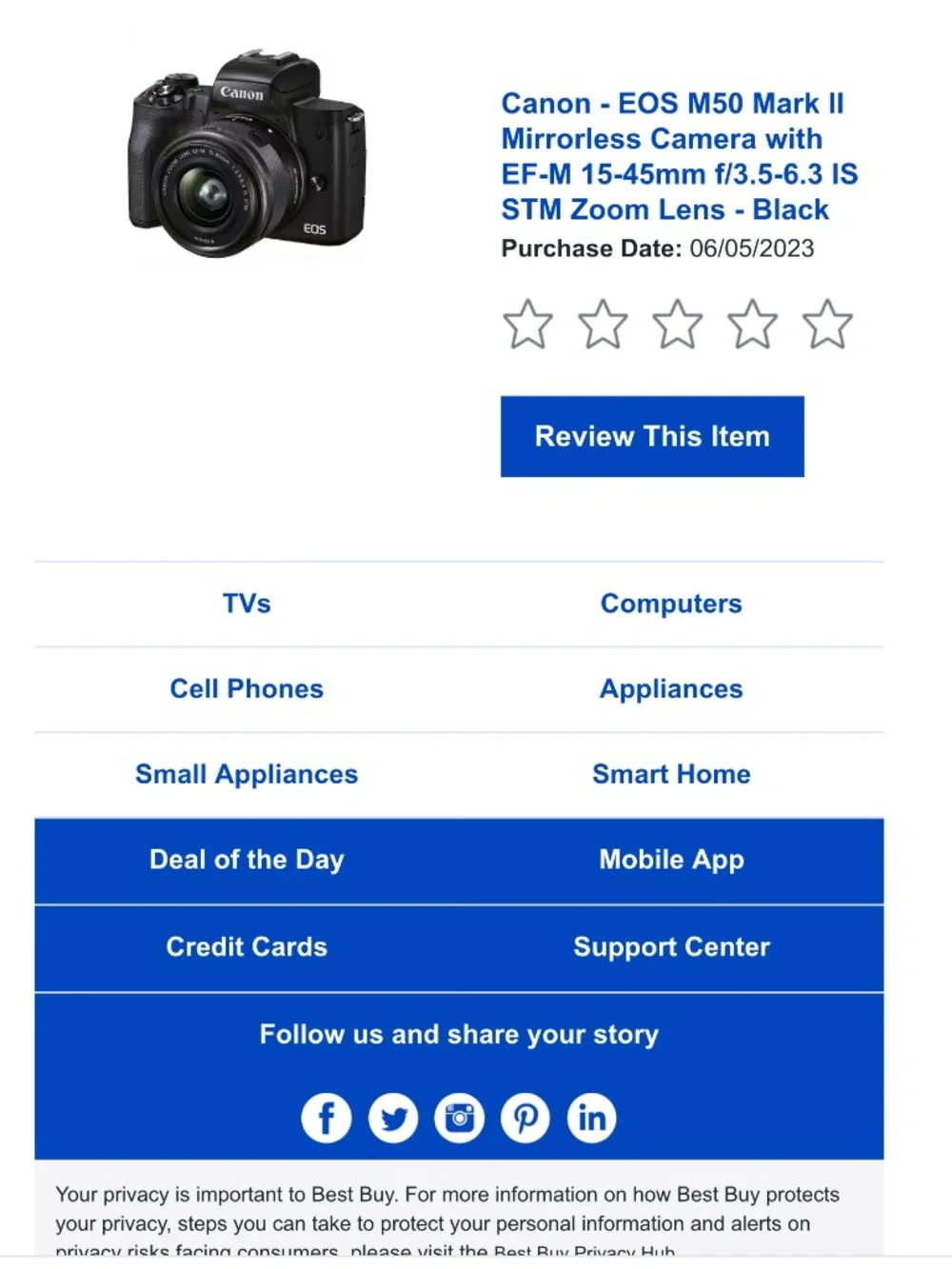 Canon EOS M50 Mark ii